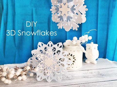 DIY 3D Snowflakes