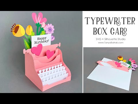 Typewriter Box Card