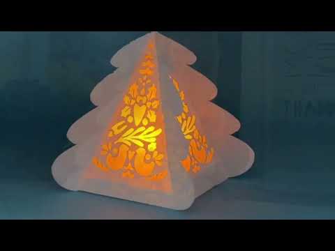 DIY Scandinavian Christmas Paper Lantern