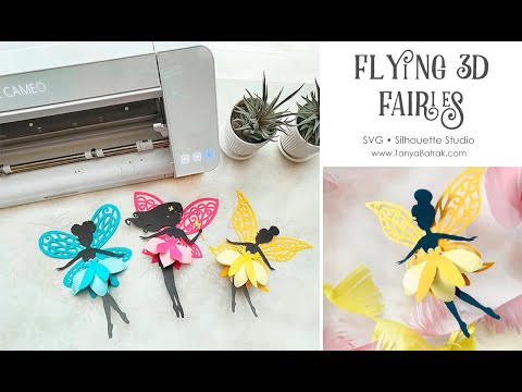 DIY Beautiful 3D Paper Fairies