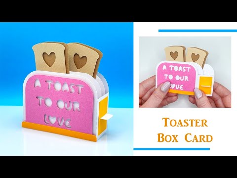 Valentine’s Day Toaster Box Card SVG