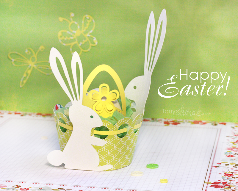 Easter Bunny Egg Holder Cut File