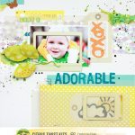 Scrapbook Layout with Tags and Vellum