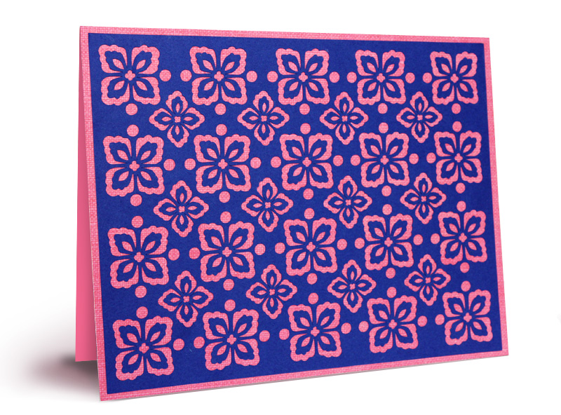 flower patterned stencil
