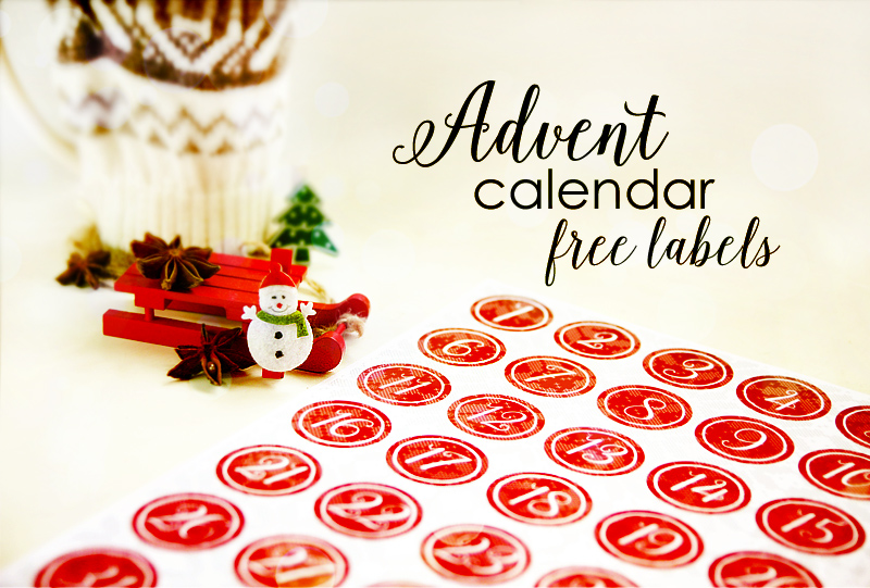 Free Labels for Advent Calendar