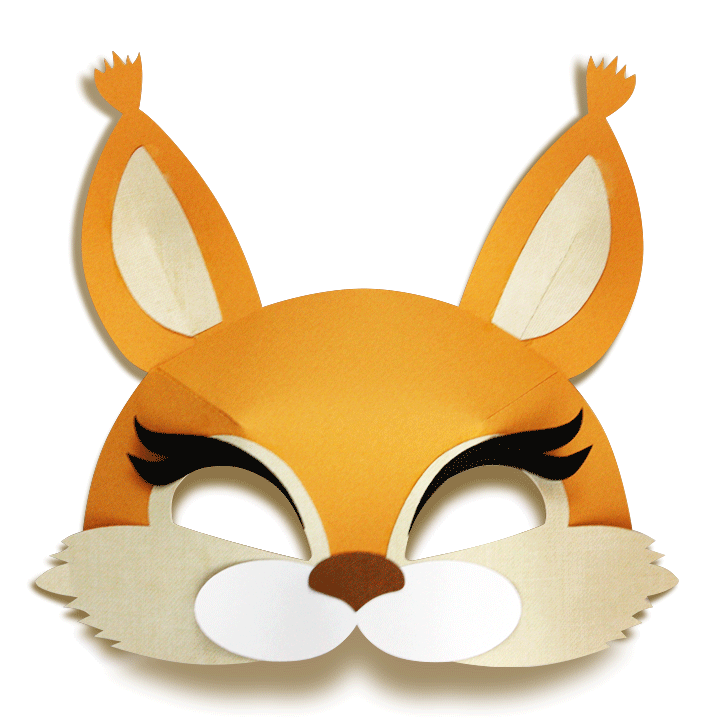 DIY paper squirrel mask