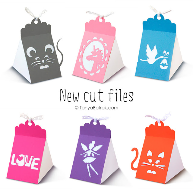 Cute Triangle Boxes Cut Files