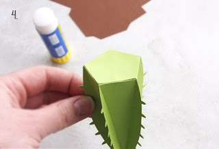 3d paper cactus tutorial