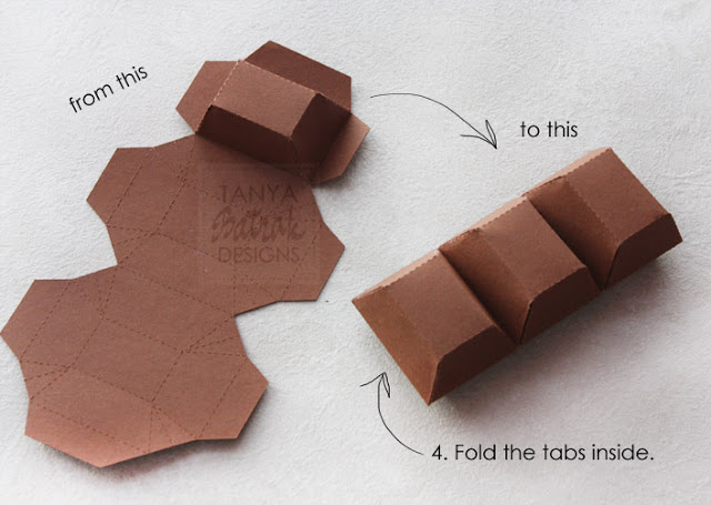 how to make big paper chocolade bar 