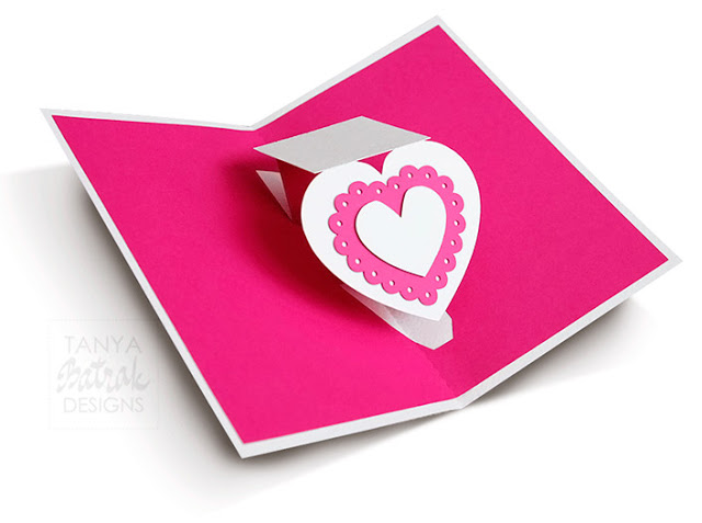 Pop Up Card With Twisting Heart