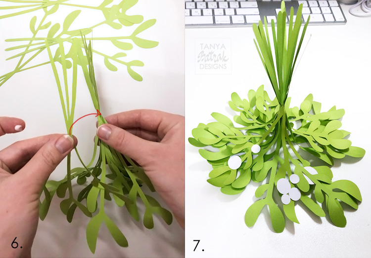 DIY Paper Mistletoe