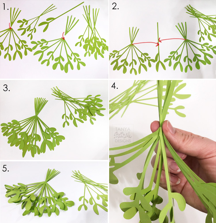 DIY Paper Mistletoe