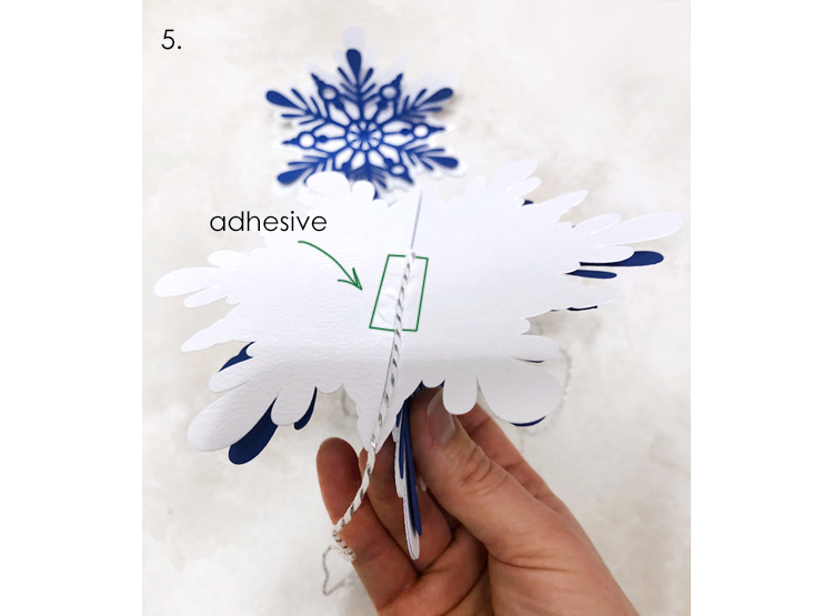 DIY D Paper Snowflakes