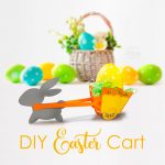 DIY Easter Bunny with a Cart