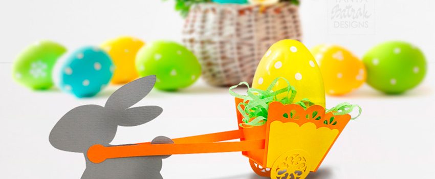 DIY Easter Bunny with a Cart