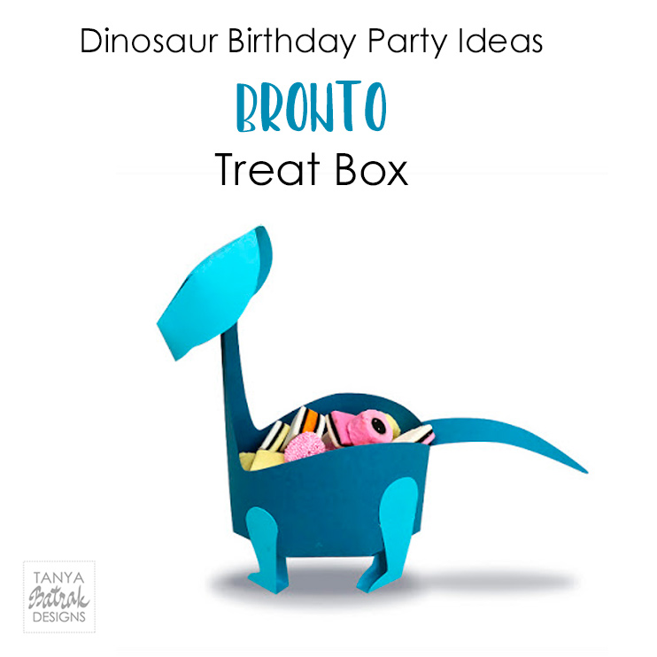 Dinosaur Birthday Party Ideas Bronto Treat Box