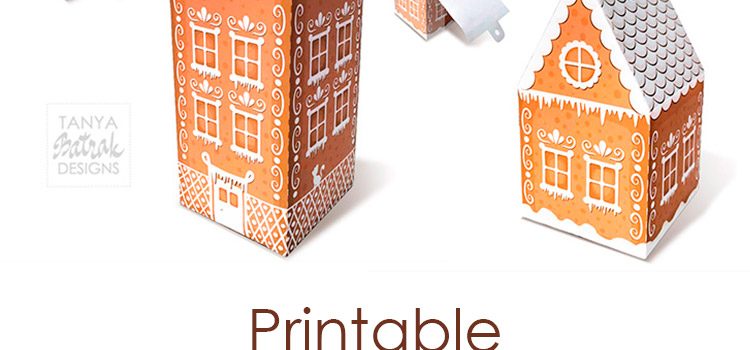 Printable Gingerbread Houses