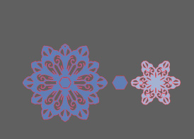 DIY Big D Snowflakes