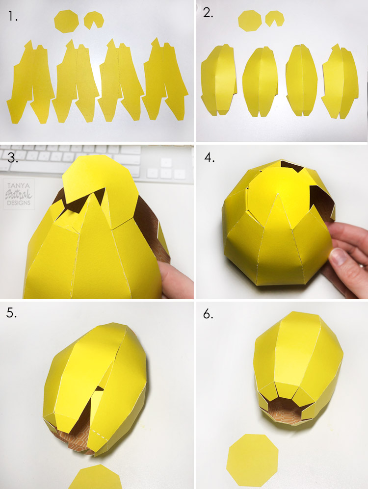 DIY Big Paper Easter Egg Box