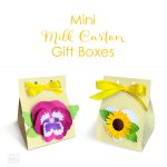 DIY Milk Carton Gift Box with 3D Flowers