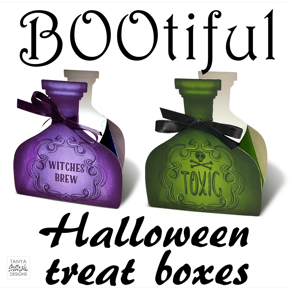 Halloween Treat Bottle Boxes