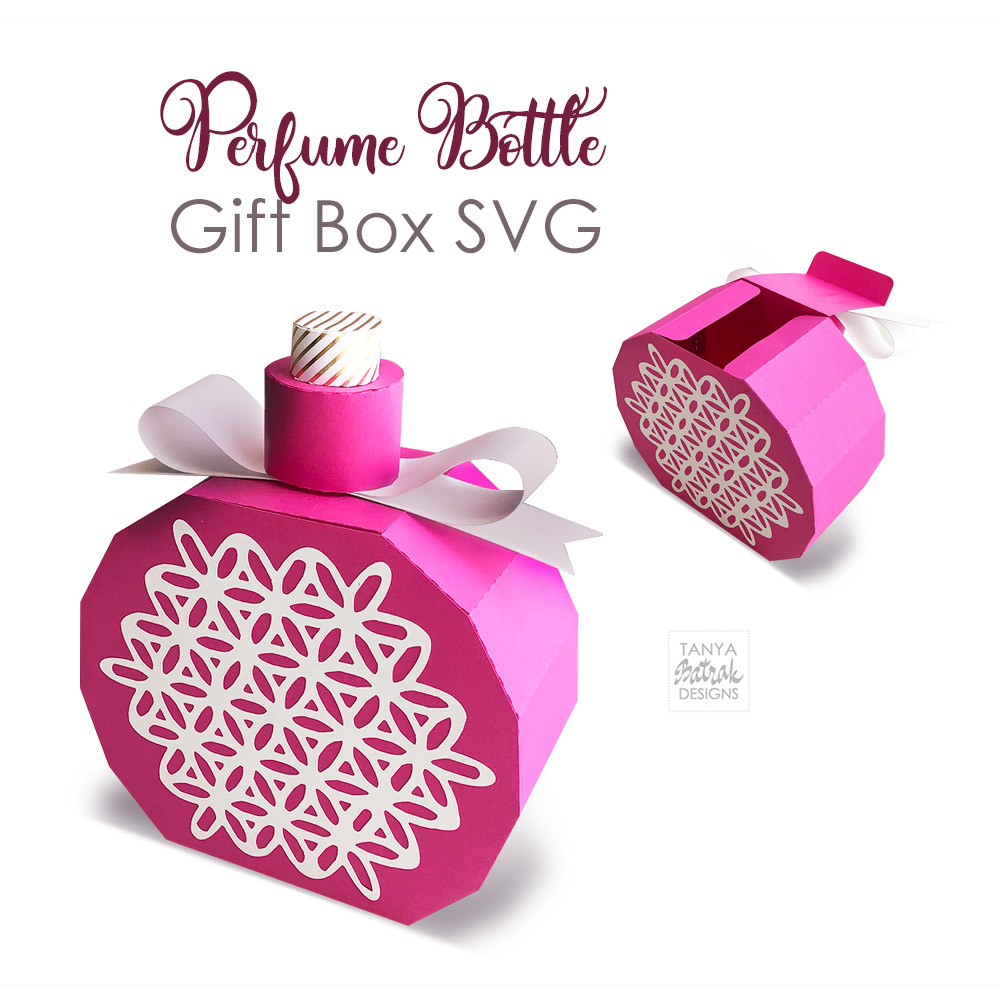 Perfume Bottle Gift Box SVG