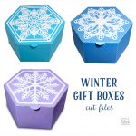 Snowflake Gift Boxes Cut Files