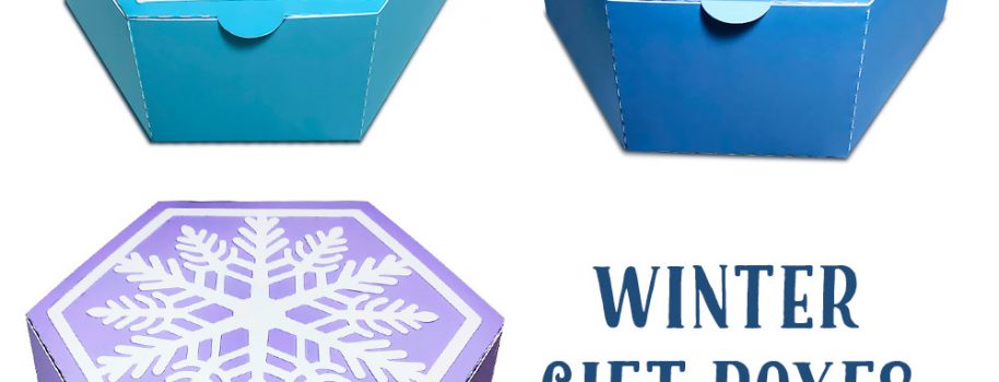 Snowflake Gift Boxes Cut Files