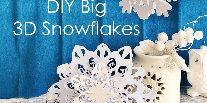 DIY Big 3D Snowflakes
