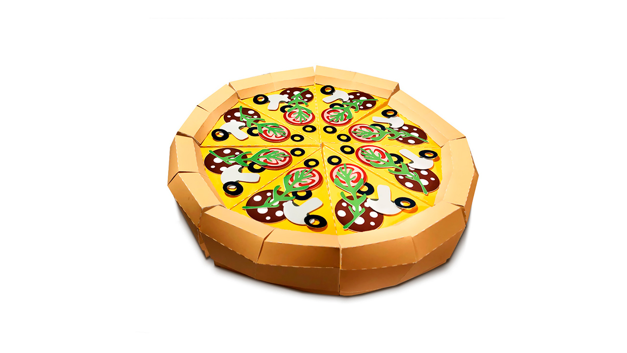 DIY Paper Pizza Slice Box