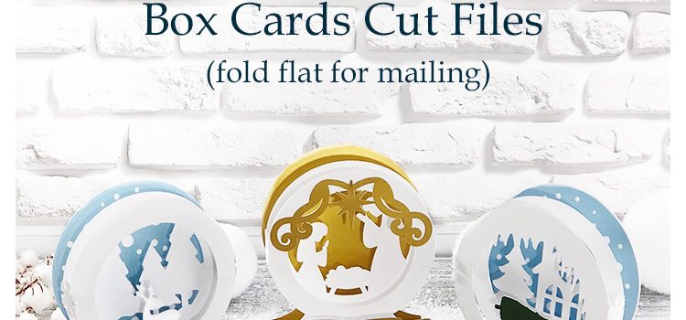 3D Paper Snow Globe Box Cards