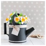 Paper Watering Can Box with 3D Daffodils