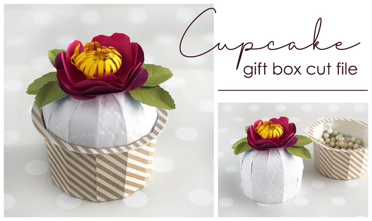 Cupcake Gift Box Cut File