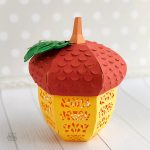 3D Paper Acorn Lantern