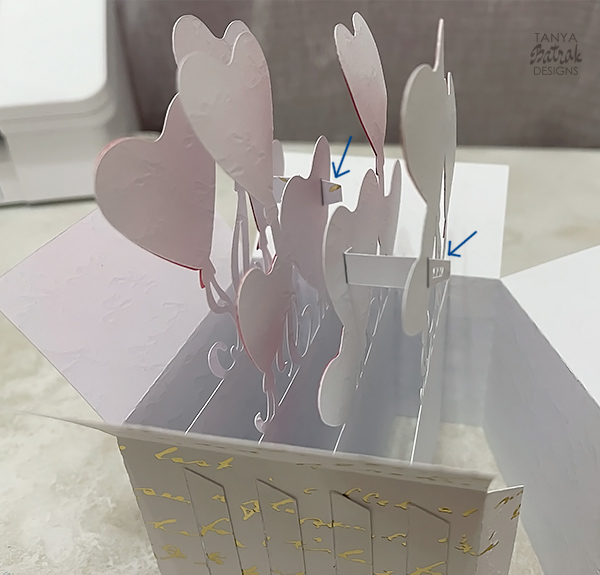 Box Card with Heart Balloons
