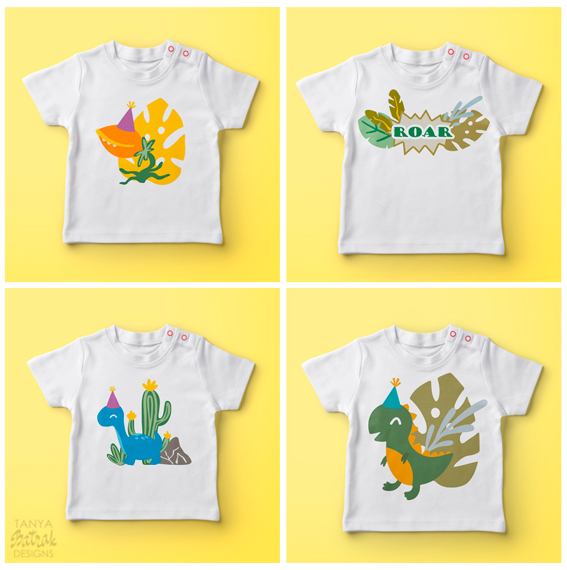 Dinosaur Party Printables and SVGs