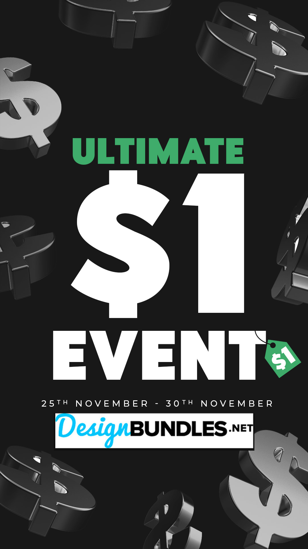 Ultimate $1 Event - Black Friday SVG Sale