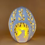 3D Paper Easter Egg Lantern SVG