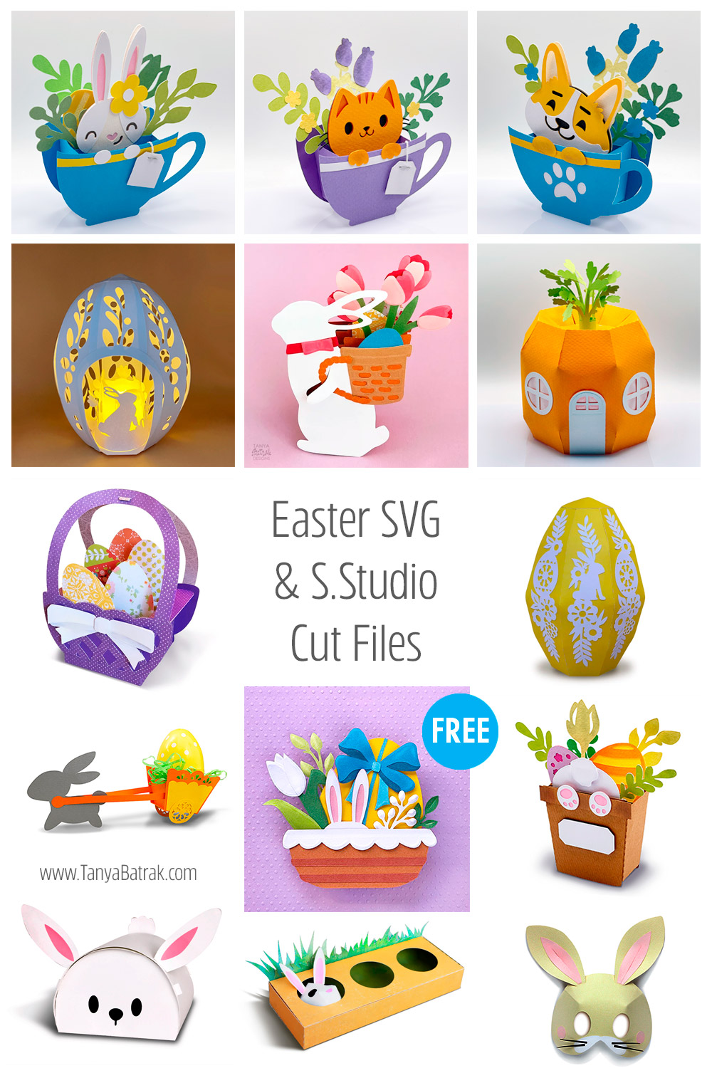 FREE Easter SVG Cut Files for Cricut and Silhouette