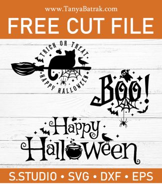 DIY Halloween Decorations | Free SVG Silhouette Studio cut files