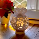 DIY Paper Christmas Ball Lantern SVG